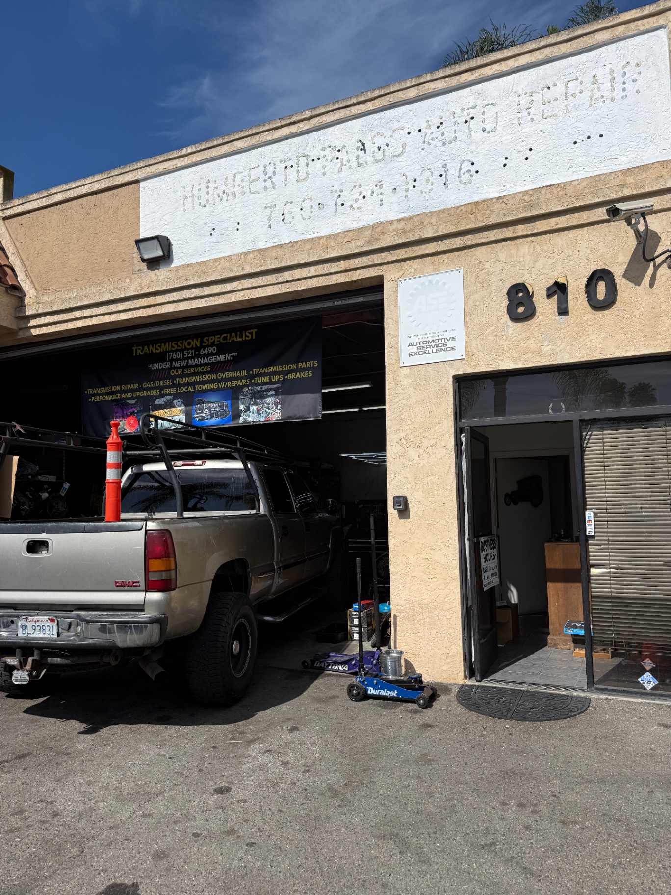 Our auto repair shop storefront